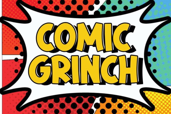 Comic Grinch: A Playful Display Font for Joyful Designs