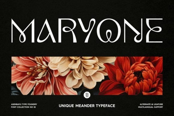Discover Maryone: The Art Nouveau Display Font with Modern Flair