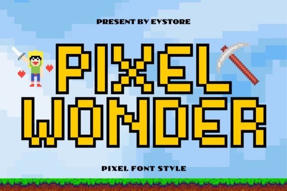 Pixel Wonder: A Display Font for Energetic Design Projects